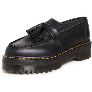 Black Tassel Loafers with Platform Sole Dr. martens